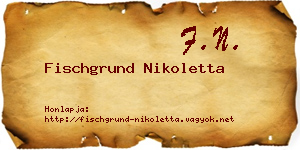 Fischgrund Nikoletta névjegykártya
